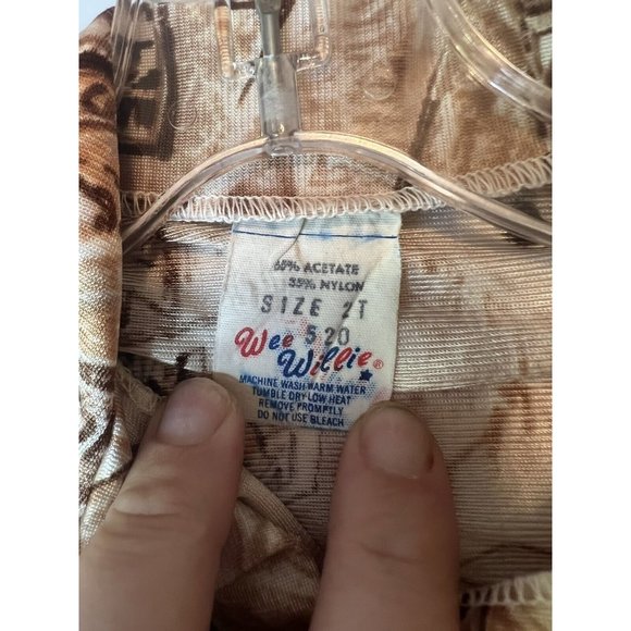 Vintage 60s 70s Toddler Button Down Shirt Race Car Porsche Mercedes Champion 2t - Picture 8 of 12